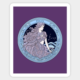 Pisces Zodiac Sign Horoscope Sticker